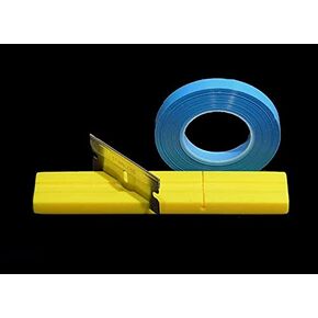 Open Reel Audio Splicing Kit with Precision Yellow Polymer Block and Splicing Tape for .250" Wide Open Reel Tape Made in USA