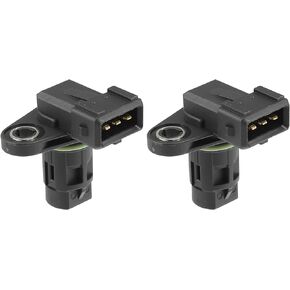 Motoforti Camshaft Position Sensor, for Hyundai Elantra 2003-2016, ABS, No.3935023700/3935023910, Black, 2 Pcs