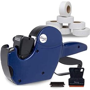 Perco Pro 1 Line Price Gun - Includes 1 Line Pricing Gun, Pre-Loaded Roll of 1,000 White Labels and Ink Roll