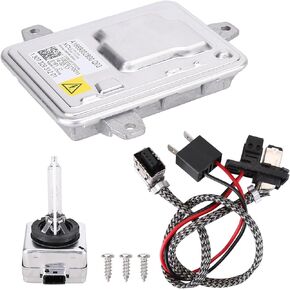 SEADEAR 7356250 Xenon HID Ballast Headlight Control Unit with Igniter & D1S Bulb Compatible for 2008-2017 AL 3 4 5 7 Series X3 X5 X4 X6 Headlamp Lamp 63117356250 130732926301 Xenon Ballast Controller