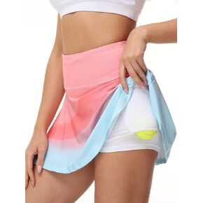 UPSOWER Women's Tennis Skirts Golf Skorts with Pockets High Waisted Inner Shorts Athletic Workout Pleated Skirts