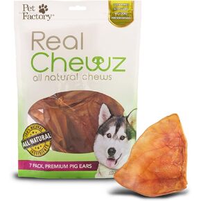حلوى مضغ للكلاب من شركة Pet Factory Real Chewz، طبيعية بالكامل بنسبة 100% - 30 قطعة/عبوة واحدة