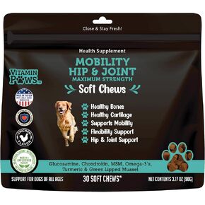 Allergy and Itch Skin Supplement | Immune Support Chews with Probiotics, Turmeric, Omega 3, Colostrum | Dog Chews for Gut & Digestive Health, Seasonal Allergies, Nose Congestion