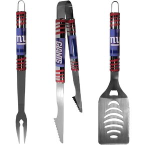 NFL Siskiyou Sports Fan Shop New York Giants Tailgater BBQ Set 3 piece Team Color