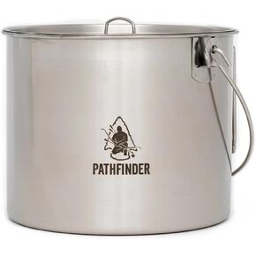 The Pathfinder School Stainless Steel Bush Pot and Lid Set