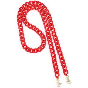 Aumey 40 Inches DIY Resin Bag Strap Plastic Ladies Bag Chain Shoulder Cross Body Bag Handbag Purse Replacement Chain