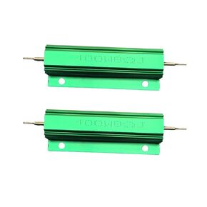 UPEYXDQR 100W 8 Ohm Wirewound Resistors Aluminum Housed Resistor ±5% for Power Supply Equipment Green RX24-100W8RJ 2 Pack