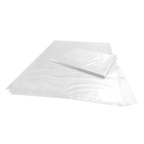 Wowfit 10 CT 24x36 inches 1.6 Mil Clear Plastic Flat Open Poly Bags Great for Proving Bread, Storing Poster Painting and Drawing, Packaging and More (24 x 36 inches)