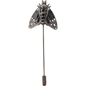 Knighthood Black Bee Metal Lapel Pin Brooch for Men