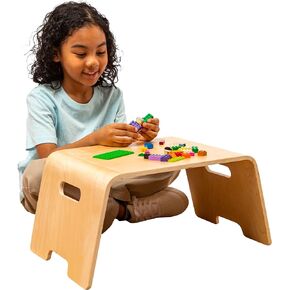 LAPGEAR Bentwood Floor Lap Desk for Kids - Children's Portable, Durable, Learning & Educational Activity Desk for Homework, Crafts, Play - Sturdy Natural Birch Wood - Style No. 21007