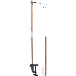 SPYMINNPOO Camping Folding Lamp Pole, Walnut Lantern Stand Portable Lightweight Lantern Stand Kit for Camping Picnic Fishing Barbecue