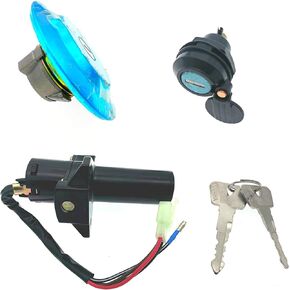 Motorcycle Scooter Lock Set Ignition Switch Fuel Gas Tank Cap Seat Lock Keys for Yamaha YBR125 2002-2013 YBR 125