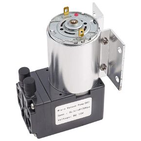 Mini Vacuum Pump, DC 12V 5L/min 120kpa Mini Vacuum Pump Negative Pressure Suction Pumping with Holder, for Gas Analysis Sampling, Instrument