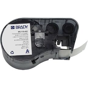 Brady Authentic (M5-118-492) FreezerBondz™ Ultra-Thin Cryogenic Polyester LBL .375 x 1 x .375Dia Black on White, 240 Labels. for use with The BMP51 and M511 Label Printers