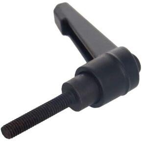 Othmro M5 Thread 50mm Handle Length 25mm Screw Length Black Aluminum Alloy Adjustable Lever Handle Clamping 1pcs