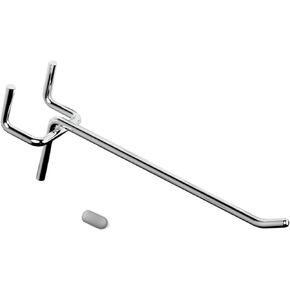 KINOMI 31 Pieces 4 Inch Silver Pegboard Hooks Heavy Duty Pegs Pegboard Accessories for 1/4 in and 1/8 in Peg Boards in Garages, Tool Sheds, Basements etc