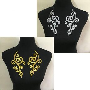 Sequin Flower Applique Patches Clothing DIY Embroidery Sticker Blossom (FQT1902C) in Saudi Arabia