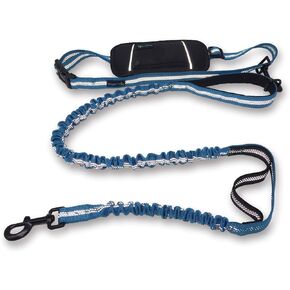 Wagtime Club Hands Free Bungee Dog Leash - Smart 3-in-1 Design For Running, Hiking, or Walking with Durable Dual Handles, SmartPhone Pouch, Reflective Stitching, 4FT Length for Medium to XLarge Dogs -