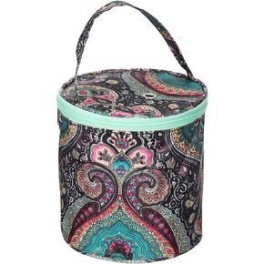 PATIKIL Yarn Storage Bag, Portable Crochet Knitting Bag Case Skein Ball Holder Organizer Crocheting Tote Supplies for Sewing Craft Projects, Mix Color