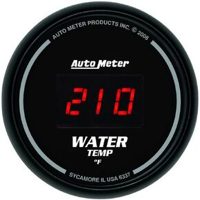 Auto Meter 6337 Sport Comp Digita 2-1/16" 0-300 F Digital Water Temperature Gauge