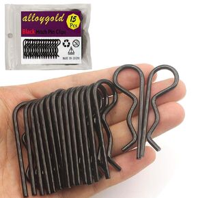 15Pcs Heavy Duty Hitch Pins Clip R Clips Cotter Pins, Stainless Steel Spring Retaining Wire Hair Pins， Large for Trailer Tractors Mower Carts Truck Pin Clip，Strong Spring Tension M3x60mm