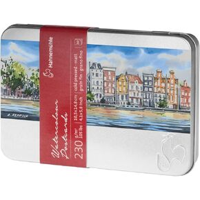 Watercolor Postcard 230gsm Fine Texture Metal Case 10.5x14.8cm 30 fls