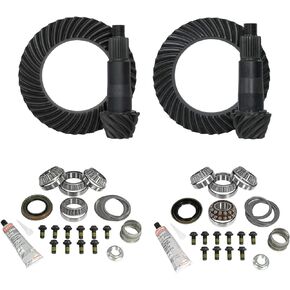 Yukon Gear & Axle (YGK067) Gear & Install Kit for Jeep JL and JT Rubicon D44 Rear & D44 Front 4:56 Ratio