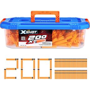 XShot Excel Universally Compatible Foam Darts Refill Box (200 Darts) by ZURU (36181)