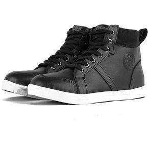 ZRX Ampelio Motorcycle Shoes for Men, Streetbike Casual Accessories, Boots Leather All-Round, Waterproof, ankle support, non-slip sole, Sneakers (Size 43).