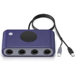 محول وحدة التحكم لـ Gamecubed، متوافق مع Nintendo Switch، محول Super Smash Bros Switch Gamecubed لجهاز WII U/PC مع 4 منافذ/Turbo وميزات الاهتزاز in Kuwait