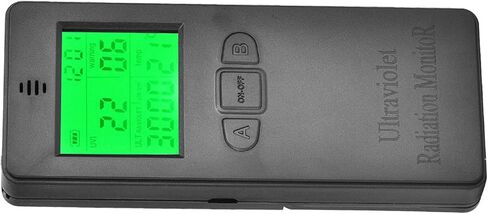 جهاز مراقبة الإشعاع فوق البنفسجي، كاشف للأشعة فوق البنفسجية مع شاشة عرض رقمية LCD، مقياس ضوء الشمس مع نطاق 0-3000 وات / سم²، قياس درجة حرارة الإشعاع للاستخدام الداخلي والخارجي in Kuwait