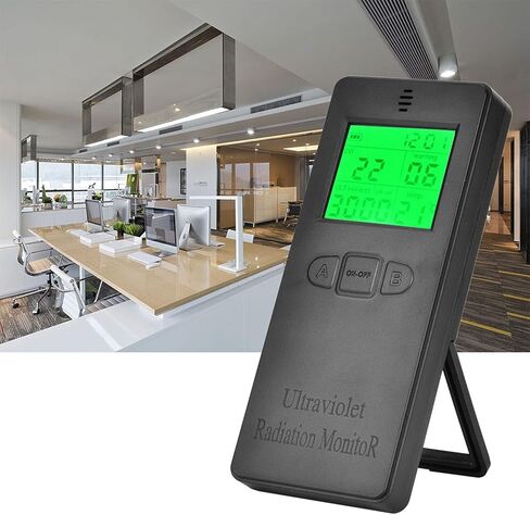 جهاز مراقبة الإشعاع فوق البنفسجي، كاشف للأشعة فوق البنفسجية مع شاشة عرض رقمية LCD، مقياس ضوء الشمس مع نطاق 0-3000 وات / سم²، قياس درجة حرارة الإشعاع للاستخدام الداخلي والخارجي in Kuwait