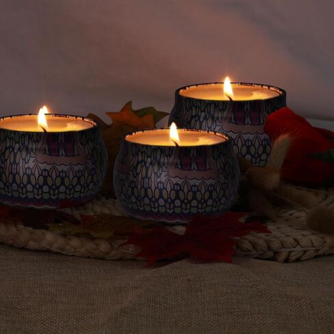 علب الشموع من TOKSEO 24 قطعة، 118 مل، 2 نمط من الحاويات المعدنية المستديرة للشموع التي تصنعها بنفسك، والفنون والحرف اليدوية، والتخزين، وهدايا العطلات in Kuwait