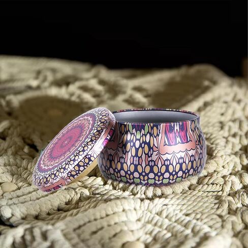 علب الشموع من TOKSEO 24 قطعة، 118 مل، 2 نمط من الحاويات المعدنية المستديرة للشموع التي تصنعها بنفسك، والفنون والحرف اليدوية، والتخزين، وهدايا العطلات in Kuwait