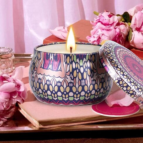 علب الشموع من TOKSEO 24 قطعة، 118 مل، 2 نمط من الحاويات المعدنية المستديرة للشموع التي تصنعها بنفسك، والفنون والحرف اليدوية، والتخزين، وهدايا العطلات in Kuwait