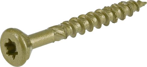 Power Pro 48595 Wood Screws, #8 x 1-1/2", Premium Outdoor Deck Screws, Rust Resistant, Epoxy Coated Bronze, 1lb Box, 203 pcs in Saudi Arabia