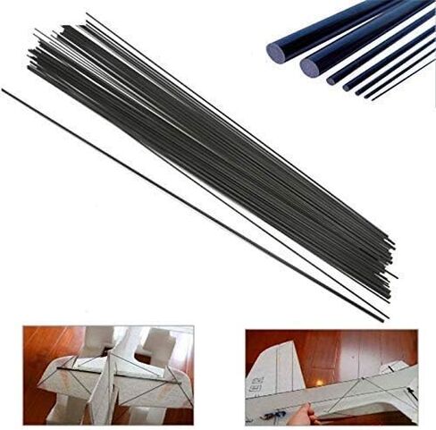 FIXRO 2mm Carbon Fiber Rod for RC Airplane Matte Pole Length 400mm 15.7 inch 10pcs in Saudi Arabia