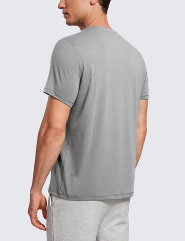 CRZ YOGA Short Sleeve Shirts for Men Quick Dry Workout Classic Fit T-Shirt Casual Daily Comfy Tee Tops in Saudi Arabia