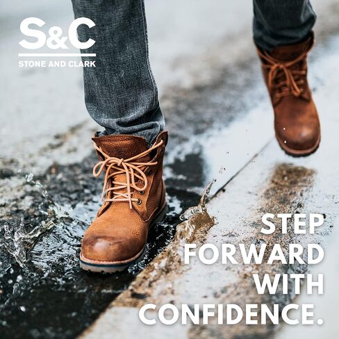 مجموعة أساسيات العناية بالأحذية من ستون آند كلارك - مجموعة تلميع الأحذية البنية الفاخرة ومجموعة بلسم زيت المنك in Kuwait