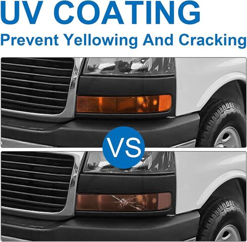 Pair of OE Style Front Bumper Parking/Turn Signal Lights Compatible with 2003-2022 Chevy Express|GMC Savana 1500 2500 3500 Driver Side and Passenger Side in Kuwait