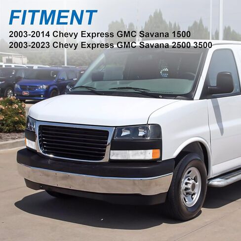 Pair of OE Style Front Bumper Parking/Turn Signal Lights Compatible with 2003-2022 Chevy Express|GMC Savana 1500 2500 3500 Driver Side and Passenger Side in Kuwait