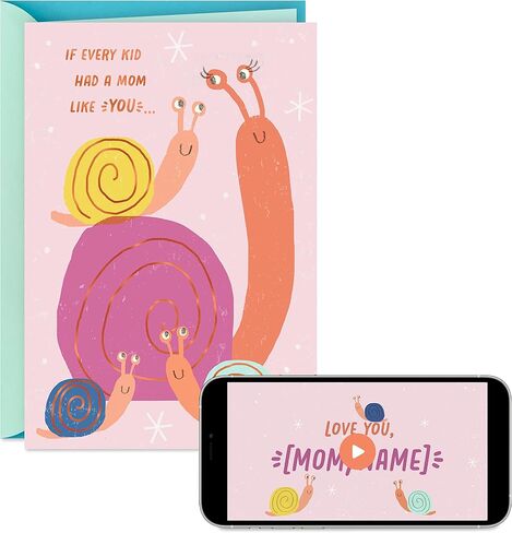 Hallmark Personalized Video Mothers Day Card, Seriously Lucky (Record Your Own Video Greeting) in Saudi Arabia