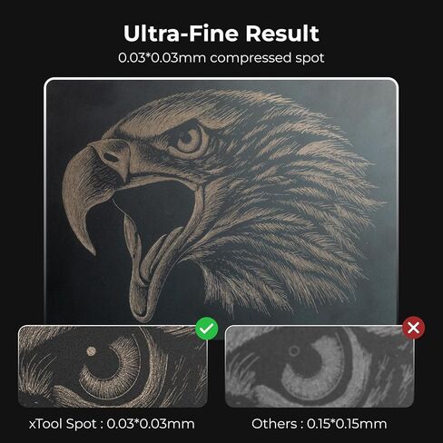 وحدة ليزر بالأشعة تحت الحمراء xTool 1064 نانومتر لـ D1 Pro، نقطة ليزر فائقة الدقة 0.03 مم، رأس ليزر بقوة 15 كيلو وات للهدايا الشخصية وصياغة المجوهرات، للمعادن والذهب والفضة والمجوهرات والألومنيوم والبلاستيك... in Kuwait