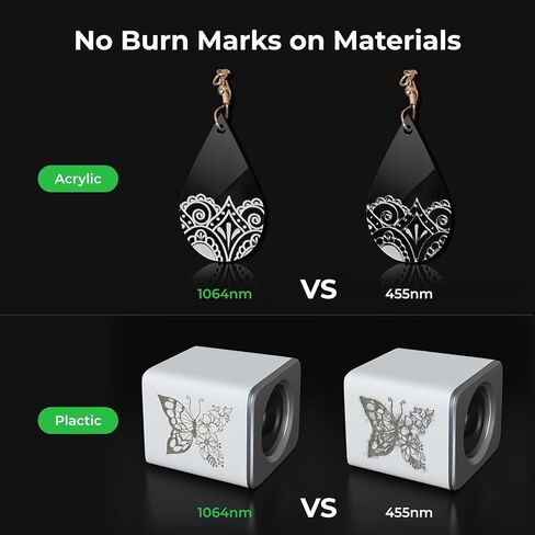 وحدة ليزر بالأشعة تحت الحمراء xTool 1064 نانومتر لـ D1 Pro، نقطة ليزر فائقة الدقة 0.03 مم، رأس ليزر بقوة 15 كيلو وات للهدايا الشخصية وصياغة المجوهرات، للمعادن والذهب والفضة والمجوهرات والألومنيوم والبلاستيك... in Kuwait