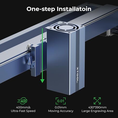 وحدة ليزر بالأشعة تحت الحمراء xTool 1064 نانومتر لـ D1 Pro، نقطة ليزر فائقة الدقة 0.03 مم، رأس ليزر بقوة 15 كيلو وات للهدايا الشخصية وصياغة المجوهرات، للمعادن والذهب والفضة والمجوهرات والألومنيوم والبلاستيك... in Kuwait