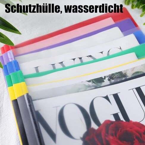 Koogel 6PCS 3-Prong Plastic Folders Colored, File Folders 6 Colors Fit Letter Size Paper, Folders with Prongs Project Organizer for School Office Home Bussiness in Saudi Arabia