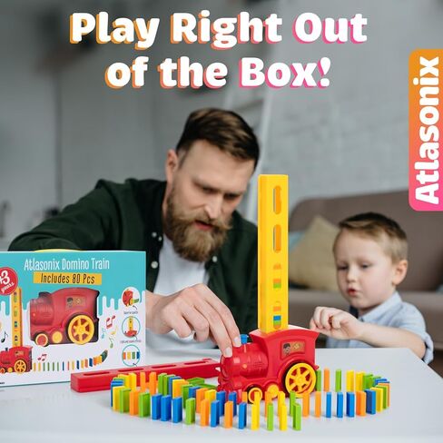 220 Dominoes Train Set boys girls birthday toy creative gifts for ages 3 4 5 6 7 8 9 10 montessori domino machine automatic rally setter auto block toys experience laying stacker game colorful tracks in Saudi Arabia