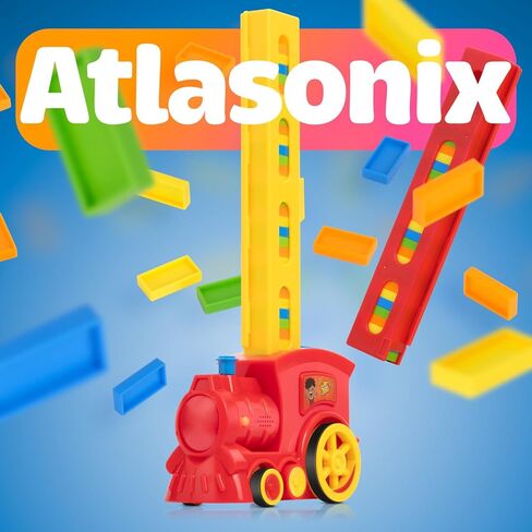 220 Dominoes Train Set boys girls birthday toy creative gifts for ages 3 4 5 6 7 8 9 10 montessori domino machine automatic rally setter auto block toys experience laying stacker game colorful tracks in Saudi Arabia
