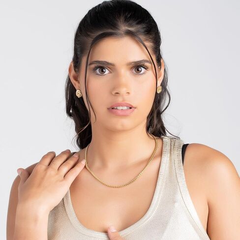 أقراط بارزيل بعقدة ملتوية مطلية بالذهب عيار 18 قيراط، أقراط بعقدة ملتوية مطلية بالذهب، طلاء عالي الجودة، خالية من الشوائب in Kuwait