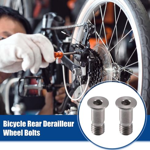 ACROPIX M5x14.2mm دراجة هوائية عالمية مسامير عجلة Derailleur الخلفية - حزمة من 2 in Saudi Arabia